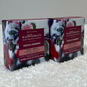 B&BW White Barn "Frosted Cranberry" Wallflowers Home Fragrance Refills